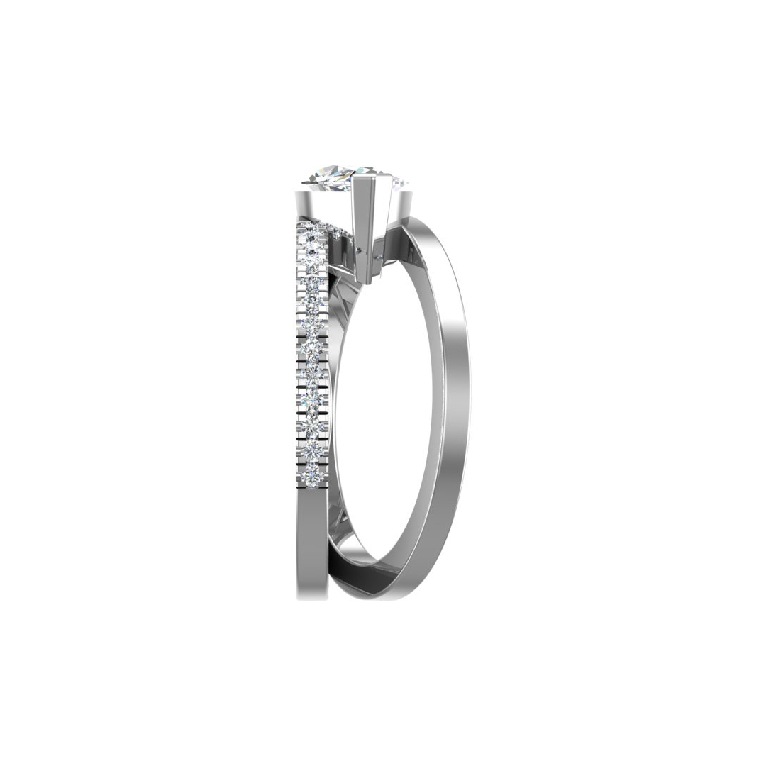 Hattie Split Band Engagement Ring